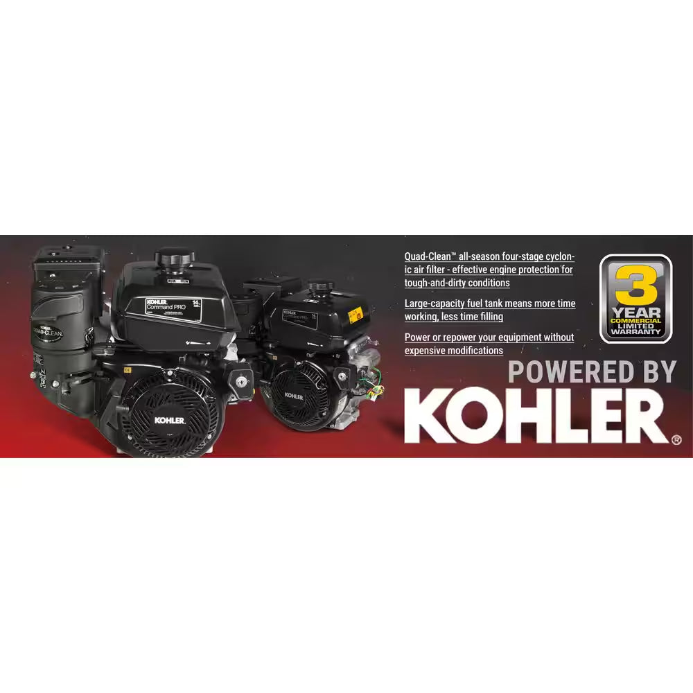24 In. 14 HP 429 Cc Gas Powered Trencher with KOHLER Engine and Electric Start