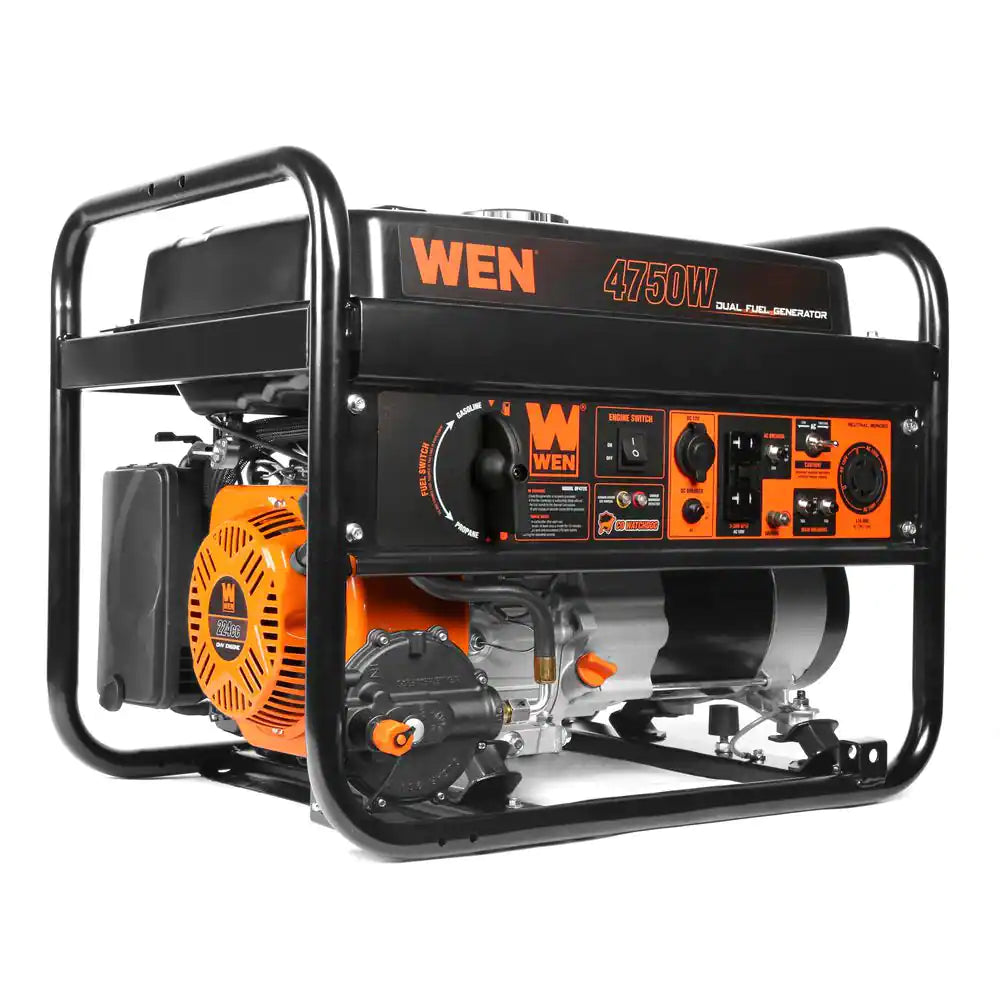 4,750-Watt 120V/240V Dual Fuel Recoil Start Gas Portable Generator with CO Watchdog