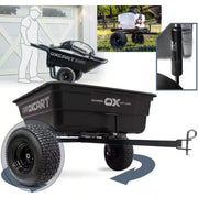 Stockman 15 Cu. Ft. to 17 Cu. Ft. Lift-Assist and Swivel Dump Cart with 18 In. Atv-Grade Run-Flat Tires