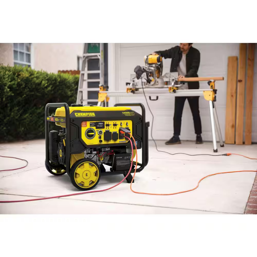 14,000/11,000-Watt Remote Start Tri Fuel Portable Generator W/ Free 3-Year Warranty for Home Backup and Storm Prep