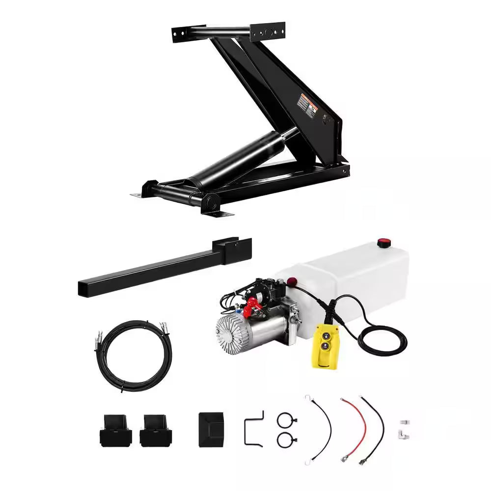 Hydraulic Dump Lift Kit, 22,000 Lb. /10 T Dump Trailer Hydraulic Scissor Hoist Kit Standard Kit, Hydraulic Dump Bed Kit