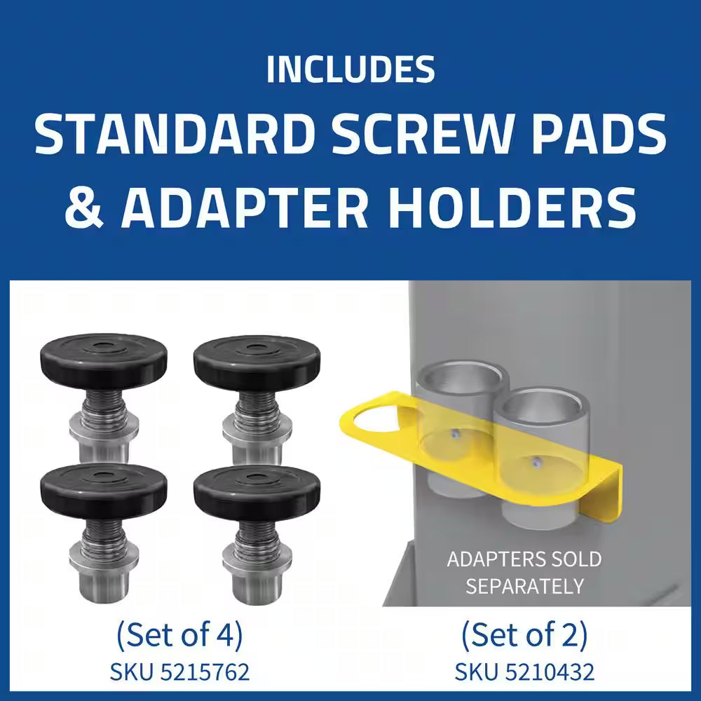 10APX-181 2-Post Vehicle Lift 10,000 Lb Capacity-Adaptable Clearfloor with Adjustable Width and 220V Power Unit Included