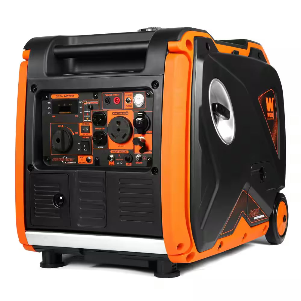 Super Quiet 4500/3500-Watt Remote Electric Start Gas-Powered Dual Fuel Rv-Ready Portable Inverter Generator, CO Watchdog