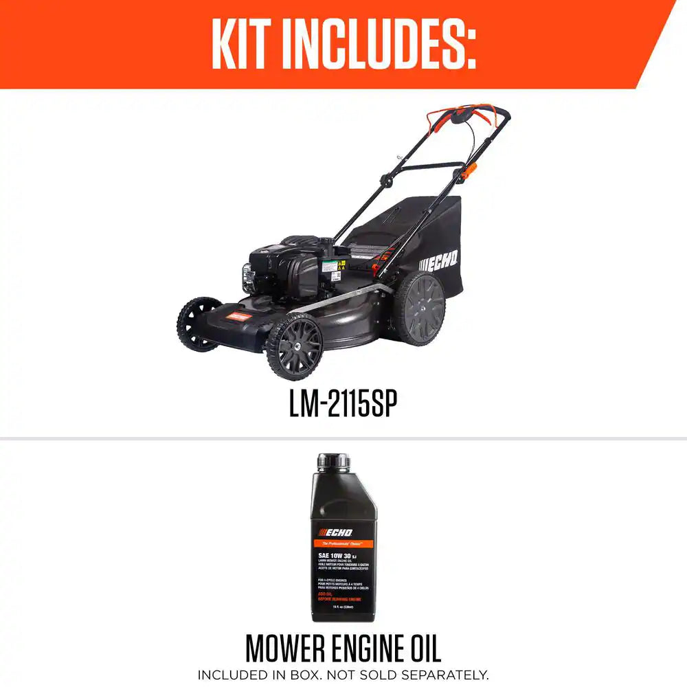 21 In. 150 Cc Briggs and Stratton Gas 3-In-1 One Blade RWD Self-Propelled Walk behind Lawn Mower W/ 7-Height Adjustments