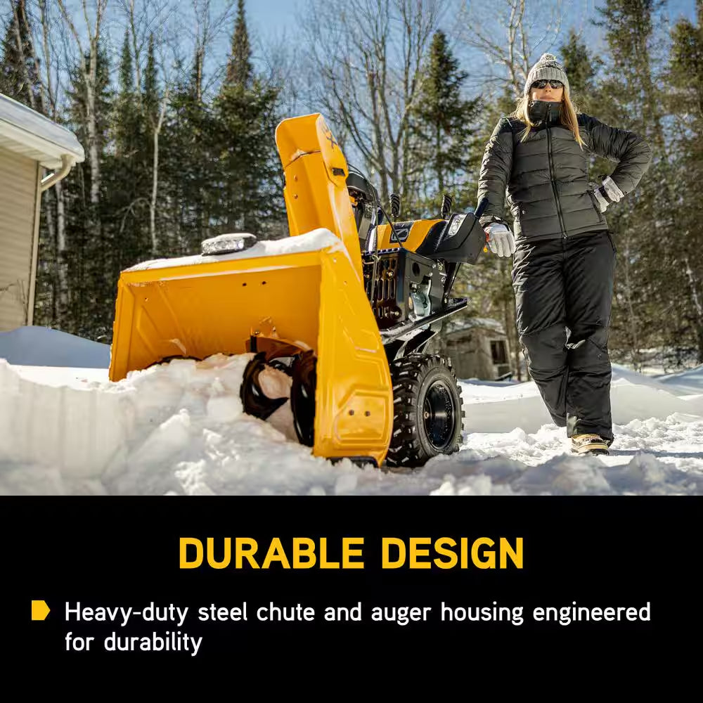 2X MAX 30 In. 357Cc Two-Stage Electric Start Gas Snow Blower with Steel Chute, Power Steering and Heated Grips