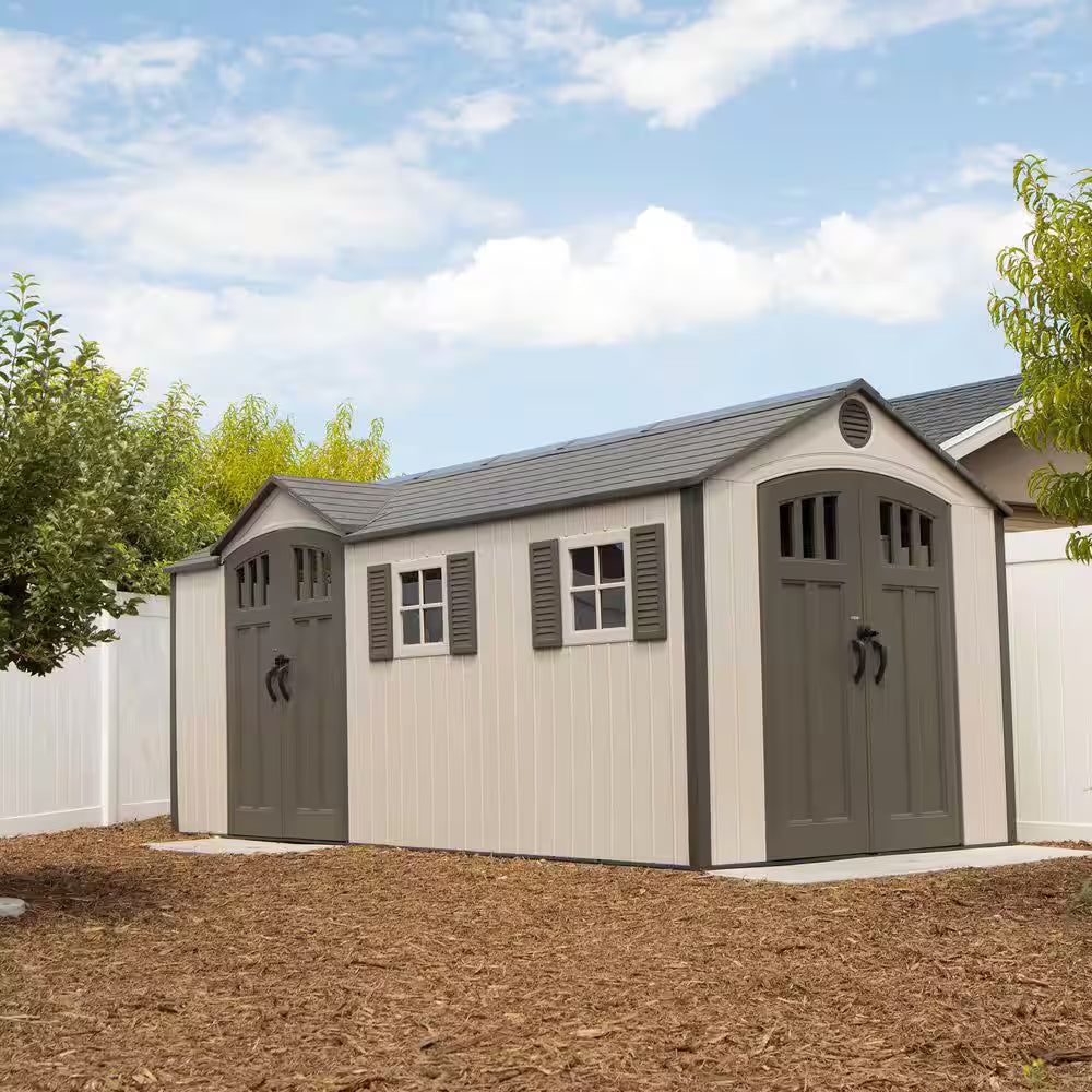 17.5 Ft. W X 8 Ft. D Resin Outdoor Storage Shed (127.5 Sq. Ft.)