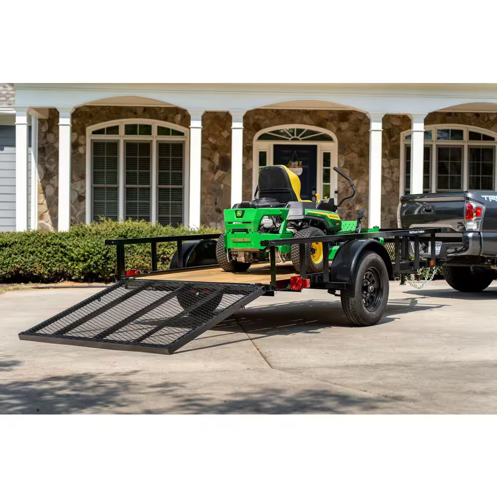5.5 Ft. X 10 Ft. Utility Trailer, Wood Floor, 2076 Lb. Payload Capacity