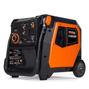 3800/3000-Watt Dual Fuel Inveter Generator, Fully Enclosed Case and Easy-To-Use Electric Start with Battery Included