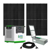 3600W Output/7200W Peak Push-Button Start 3072Wh L3600 Solar Generator, with 2-Piece 440W Solar Panels and Transfer Kit