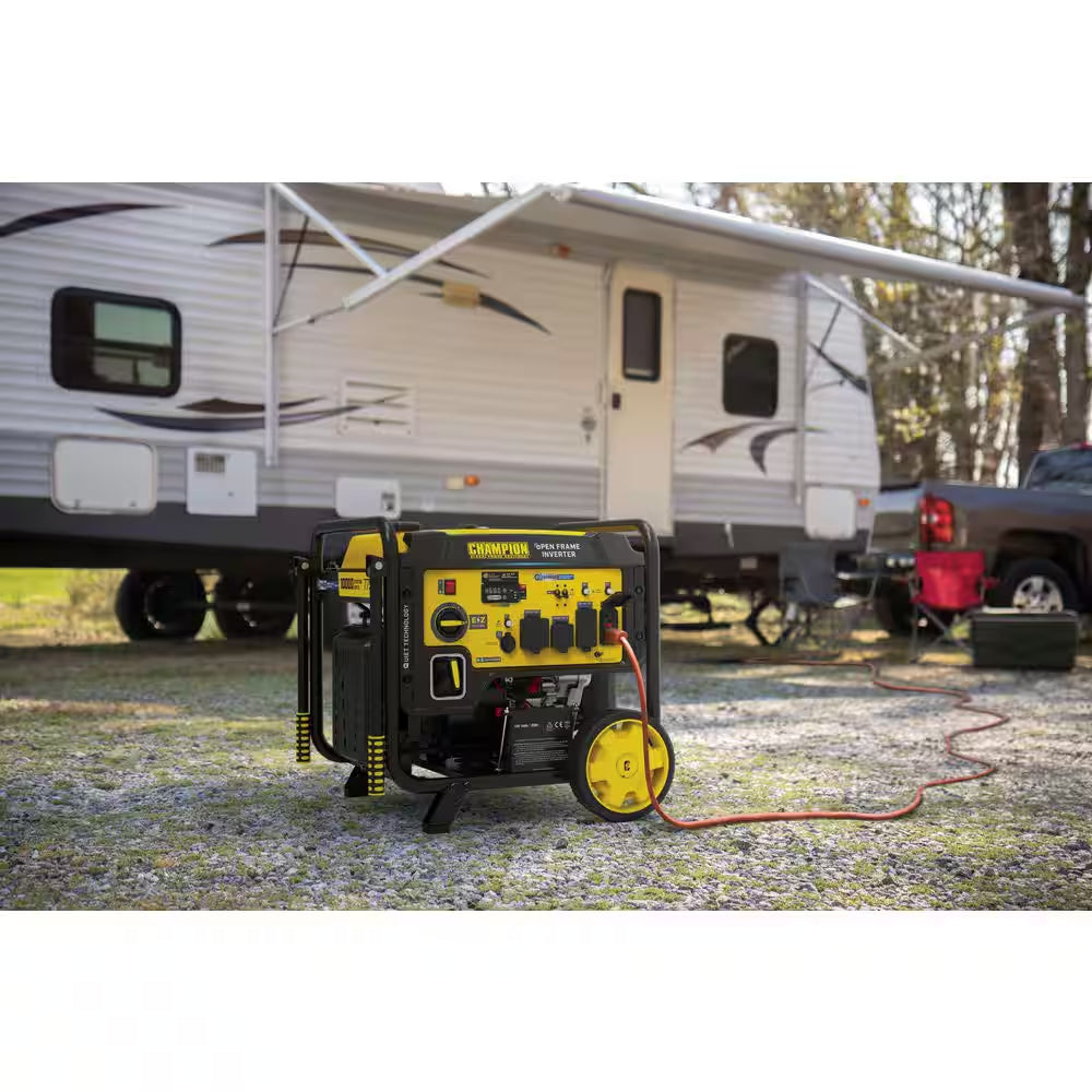 10,000/7,750-Watt Electric Start Gas Open Frame Inverter Generator, Free 3-Year Warranty for Home Backup