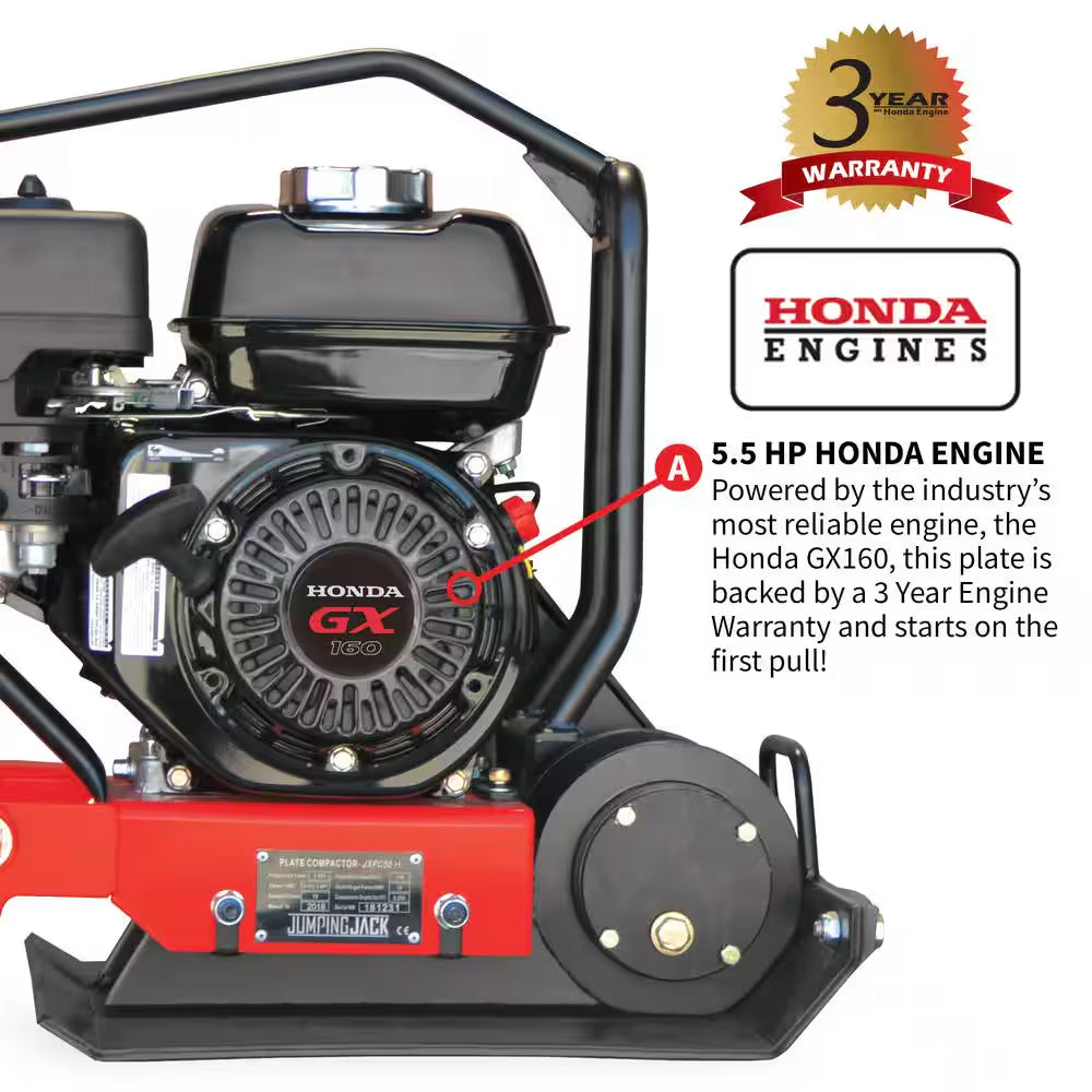 5.5 HP Honda Vibratory Plate Compactor for Soil Compaction