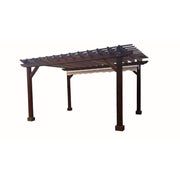 18 Ft. X 18 Ft. Mission Brown Redwood Pergola