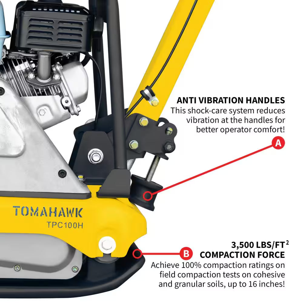 5.5HP Honda Reverse Vibratory Plate Compactor Tamper Gravel Soil Compaction