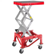 300 Lbs. Mini Lift Hoist Motorcycle ATV Bike Hydraulic Scissor Jack with Wheels