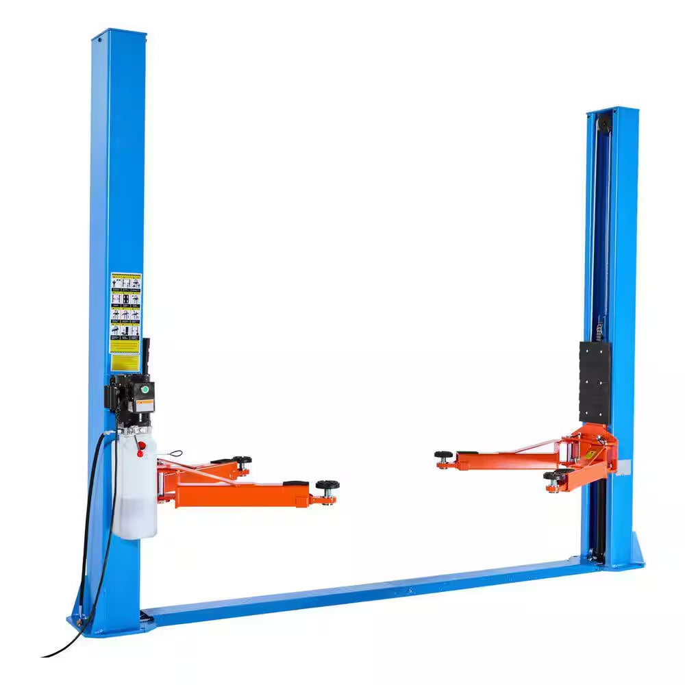 Symmetric 2 Post Car Lift 9000 Lb. Capacity, 220V 2.95 HP Motor, Hoist for Sedan/Suv, 74. 8In. Height, Garage/Shop, Blue