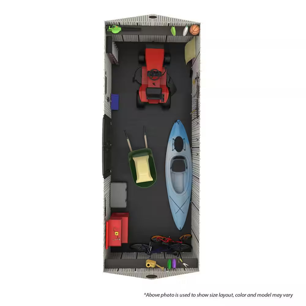 20 Ft. W X 8 Ft. D Resin Outdoor Storage Shed (155 Sq. Ft. )