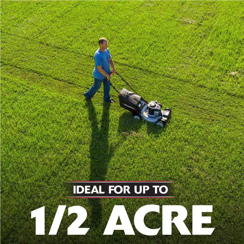 22 In. 140 Cc Briggs & Stratton Walk behind Gas Self-Propelled Lawn Mower with Front Wheel Drive and Bagger