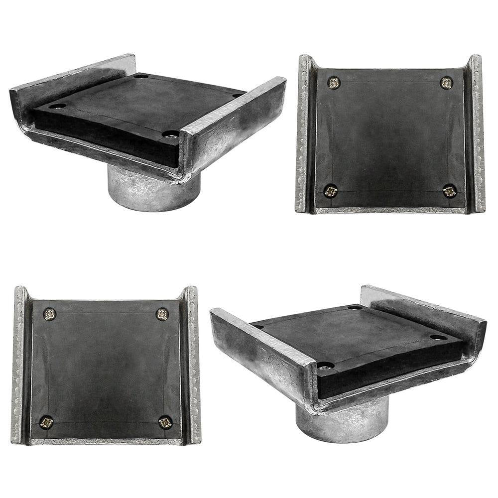 Frame Cradle Pads with 60Mm Pin for 2 Post Lifts with up to 10,000 Lb. Capacity, 4.3 In. between Flanges (Set of 4)