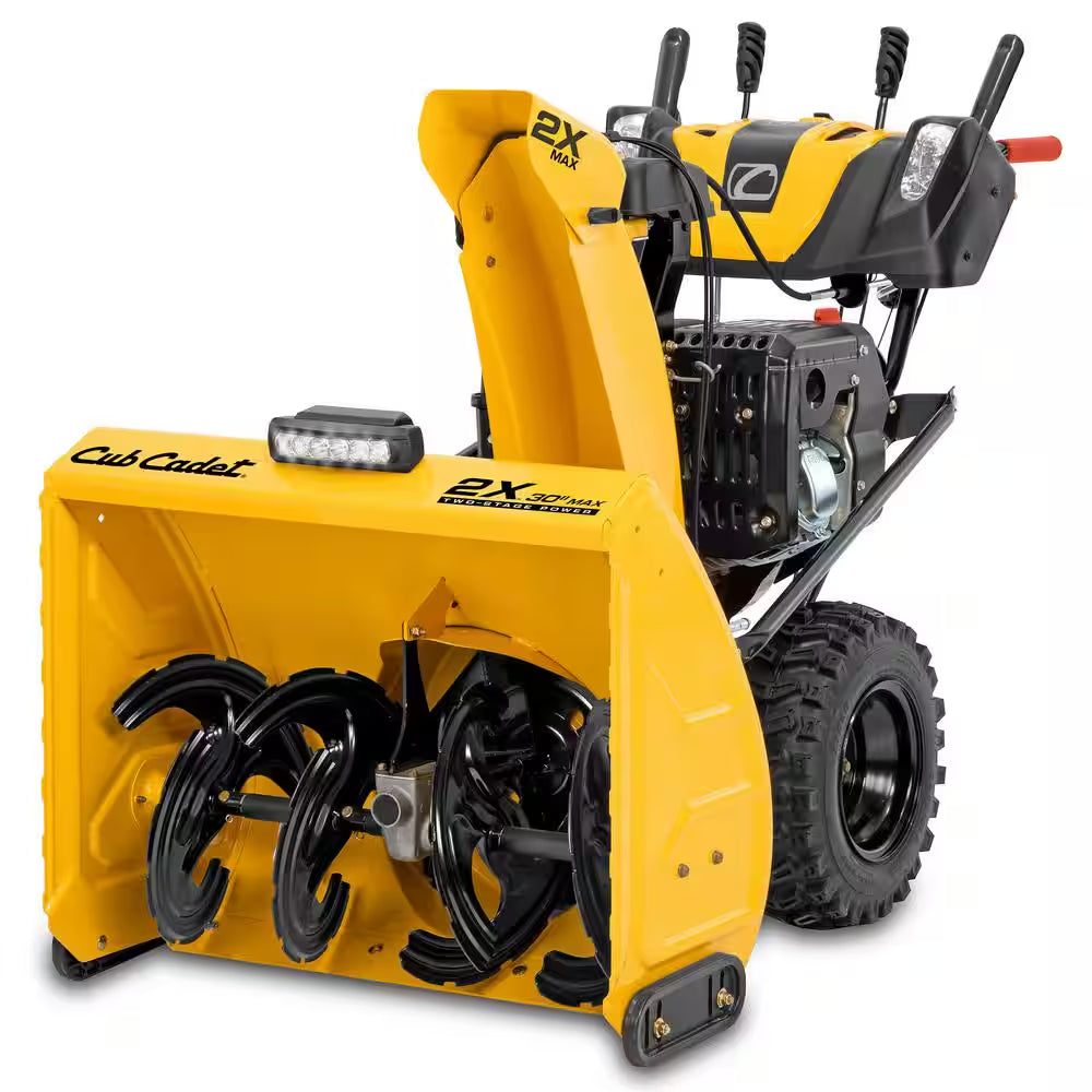 2X MAX 30 In. 357Cc Two-Stage Electric Start Gas Snow Blower with Steel Chute, Power Steering and Heated Grips