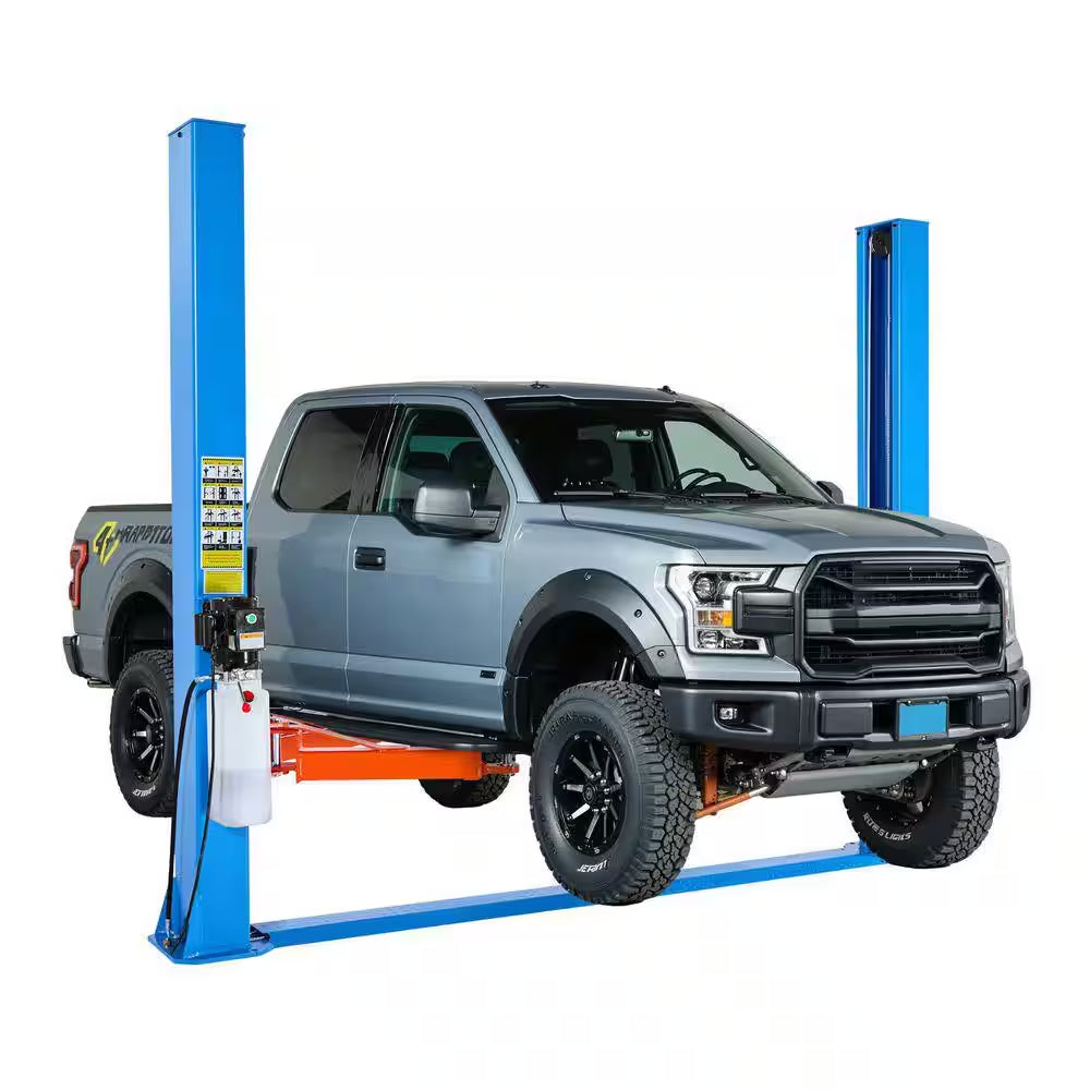 Symmetric 2 Post Car Lift 9000 Lb. Capacity, 220V 2.95 HP Motor, Hoist for Sedan/Suv, 74. 8In. Height, Garage/Shop, Blue