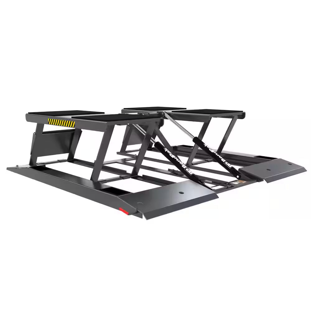 LR-10000 Low-Rise Scissor Car Lift 10000 Lb. Capacity - 22.75 In. Max Rise with 220V Power Unit Included