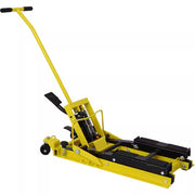 1500 Lbs Capacity Hydraulic Motorcycle Lift Jack in Yellow with Tie-Down