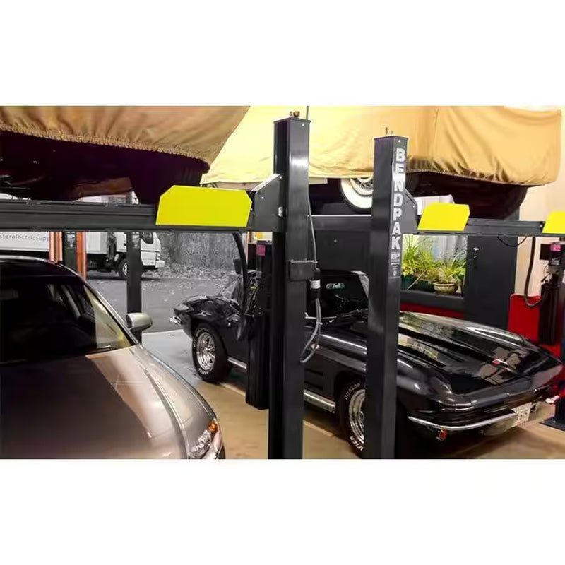 HD-7P 4 Post Car Lift 7000 Lbs. Capacity - Narrow-Width with 82 In. Max Rise with 220V Power Unit Included