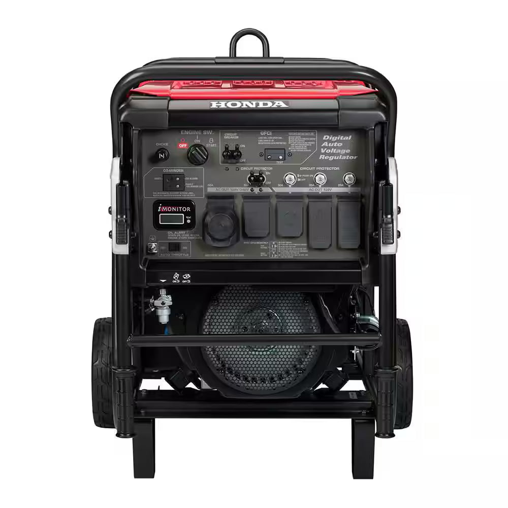 10,000/9,000-Watt Electric/Manual Start Gasoline Powered Industrial Portable Generator with CO-MINDER for Jobsite & Home