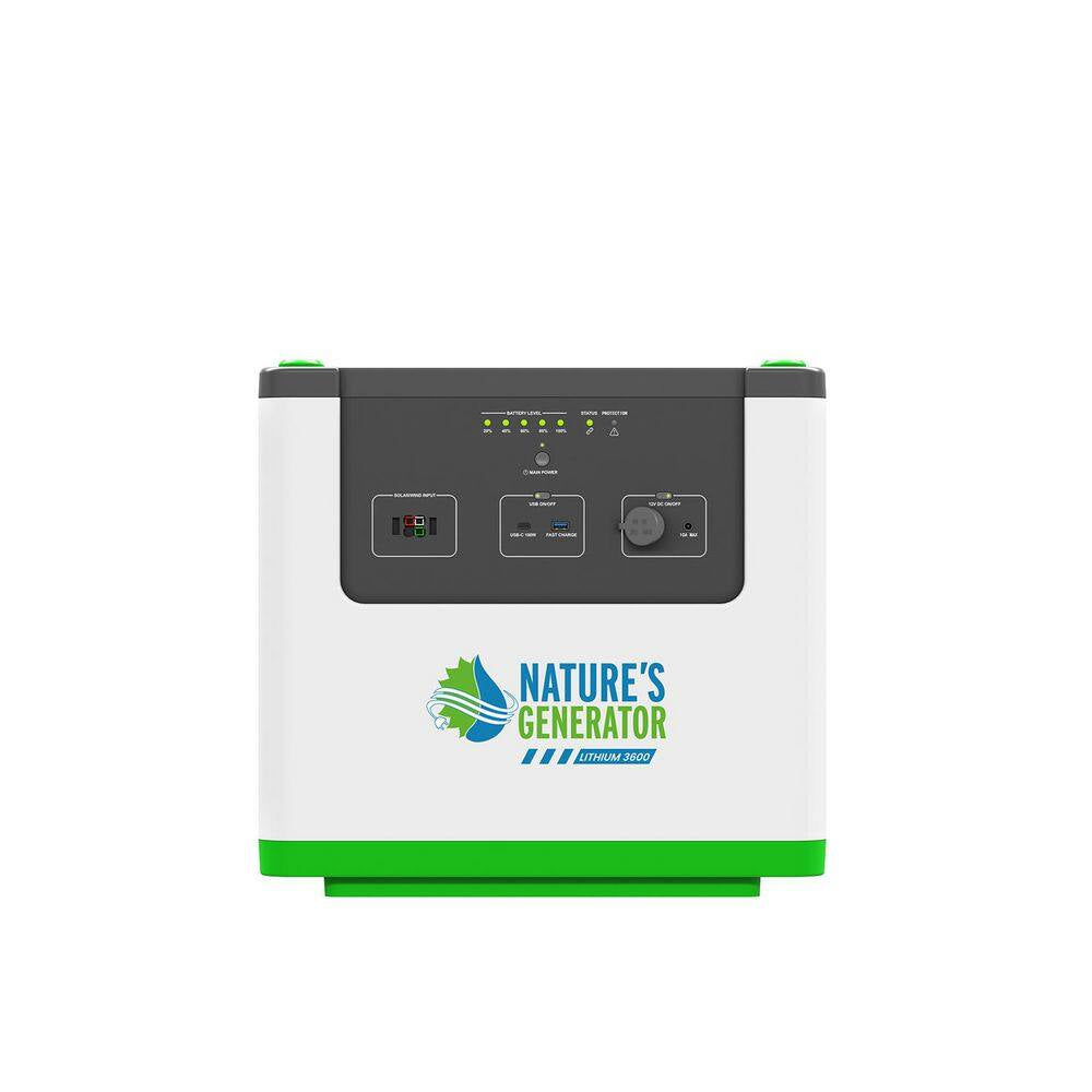 220W Output Push-Button Start 3072Wh Expansion Battery L3600 Solar Generator Power Pod with 2-Piece 440W Solar Panels