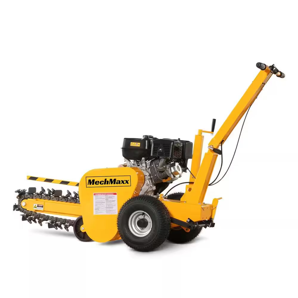 24 In. 15 HP 420 Cc Gas Powered Trencher with DUCAR Engine and Electric Start