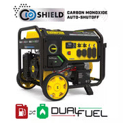 10,625/8500-Watt Electric Start Dual Fuel Portable Generator with Free 3-Year Warranty for Home Backup and Storm Prep