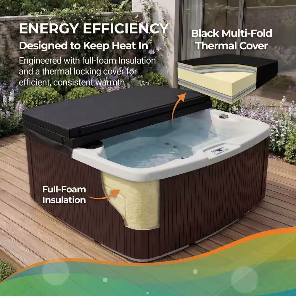 LS500 plus 5-Person 23-Jet 110-Volt Plug and Play Spa with Thermal Locking Cover
