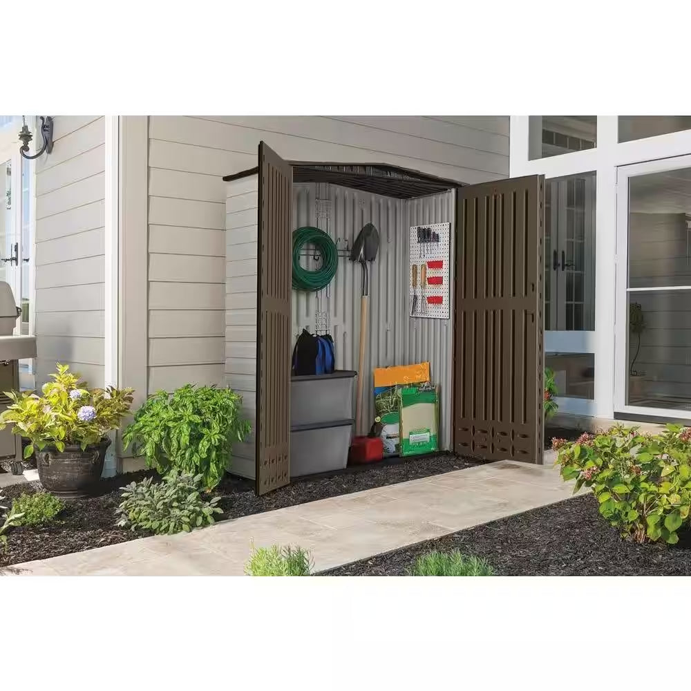 2 Ft. 4 In. X 4 Ft. 8 In. Small Vertical Resin Storage Shed