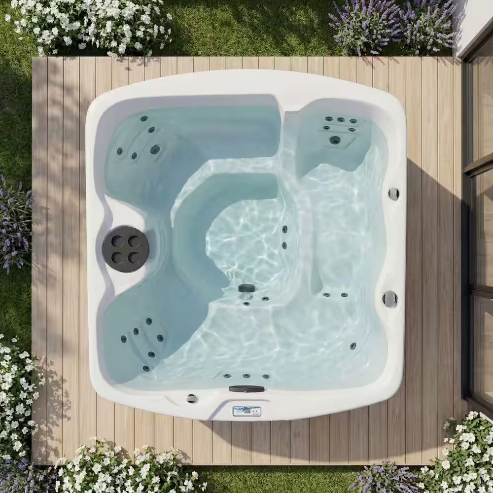 LS500 plus 5-Person 23-Jet 110-Volt Plug and Play Spa with Thermal Locking Cover