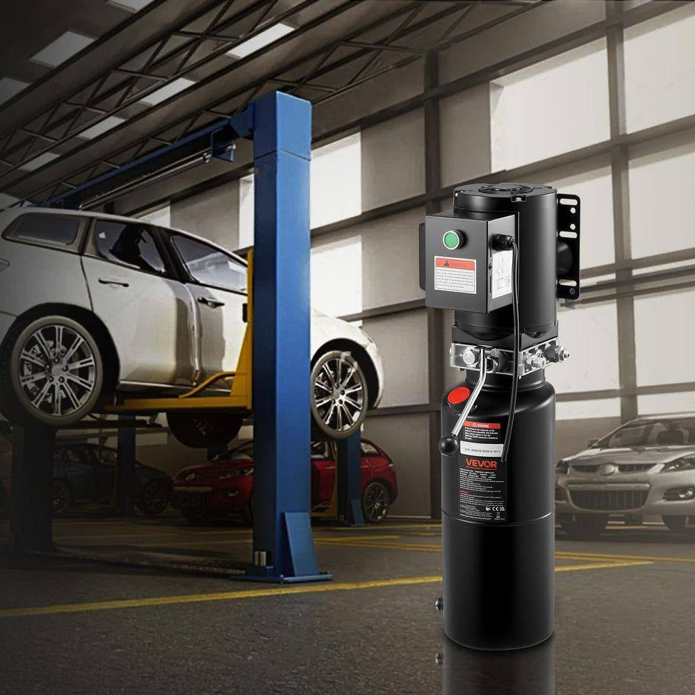 Hydraulic Pump Power Unit, AC 220V, 10Qt. Single-Acting, 6. 3L/Min, 22Mpa, for Dump Trucks, Auto Garage, Car Lifts