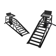 5 Ton Auto Car Truck Service Ramps Lifts Hydraulic Car Lifts 10000 Lb. Capacity (2 Pack)Black