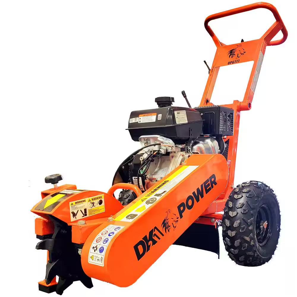 12 In. 14 HP Gas Powered Certified Commercial Stump Grinder with 9 High Speed HPDC Machined Carbide Cutters