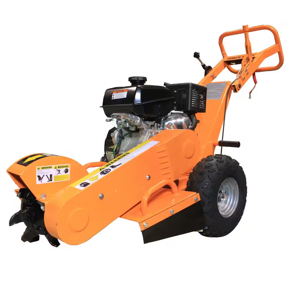 11 In. 14 HP Commercial Kohler Gas Powered Stump Grinder with Extra Set of Teeth and Precision Control Brake