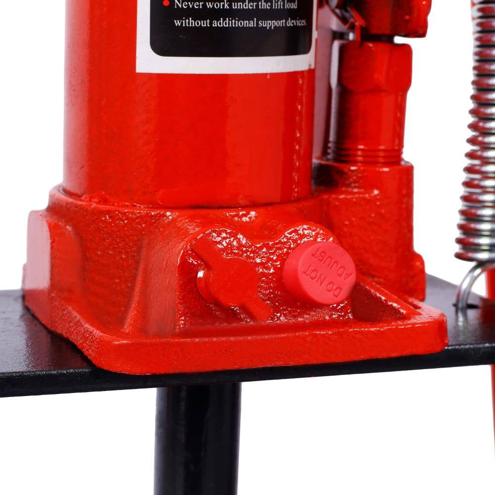 6-Ton Hydraulic Shop Press with Plates, Heavy-Duty A-Frame Garage Floor Press, Red