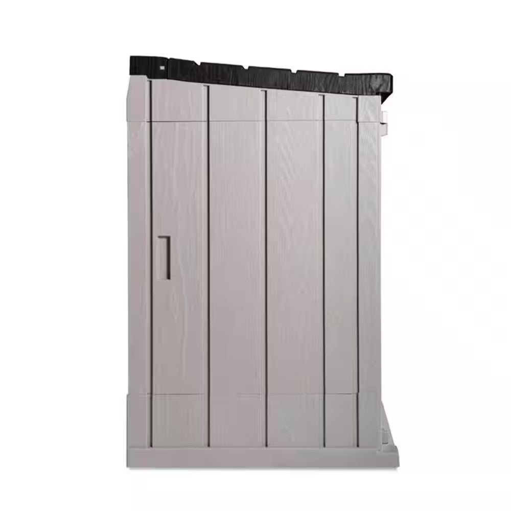 Stora Way plus XL 44 Cu. Ft. Taupe Grey/Anthracite All Weather Storage Shed