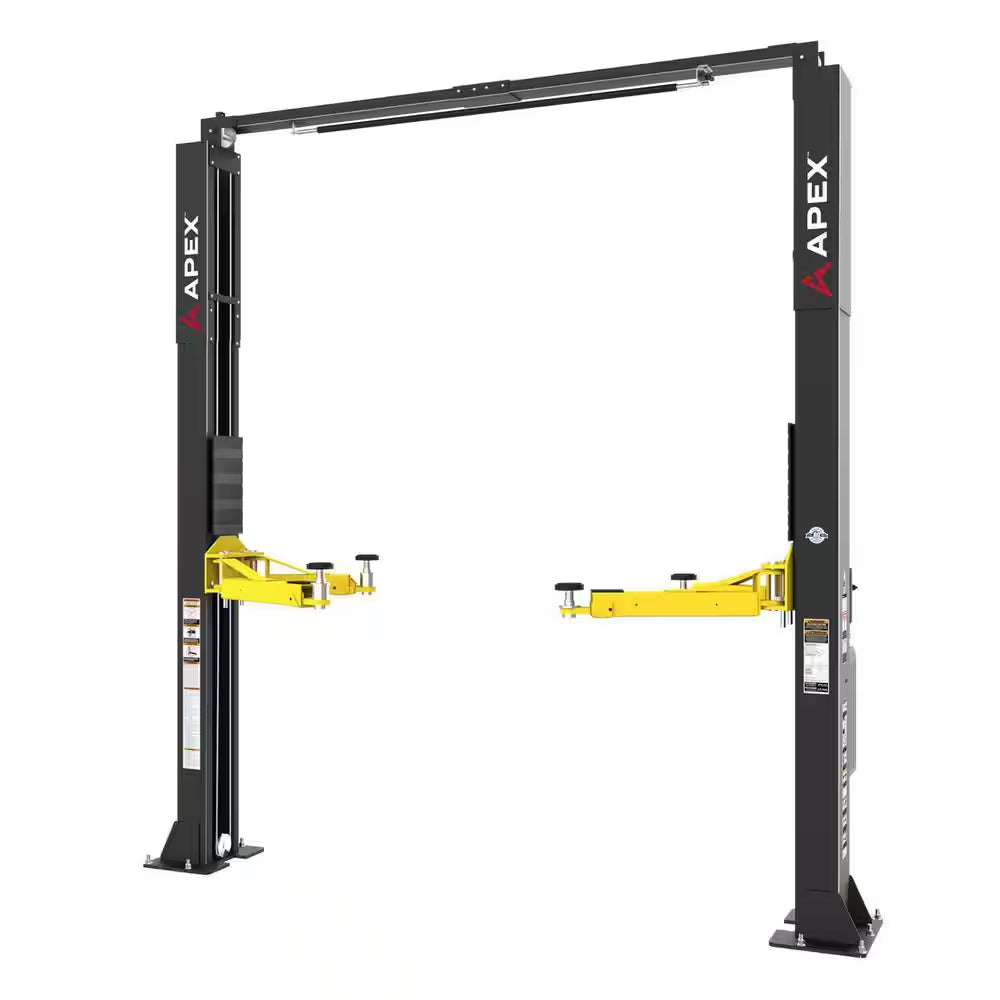 AL10C 10,000 Lb. Bi-Symmetric Clearfloor 2-Post Car Lift with Direct-Drive Hydraulic System, 220V 1-Phase