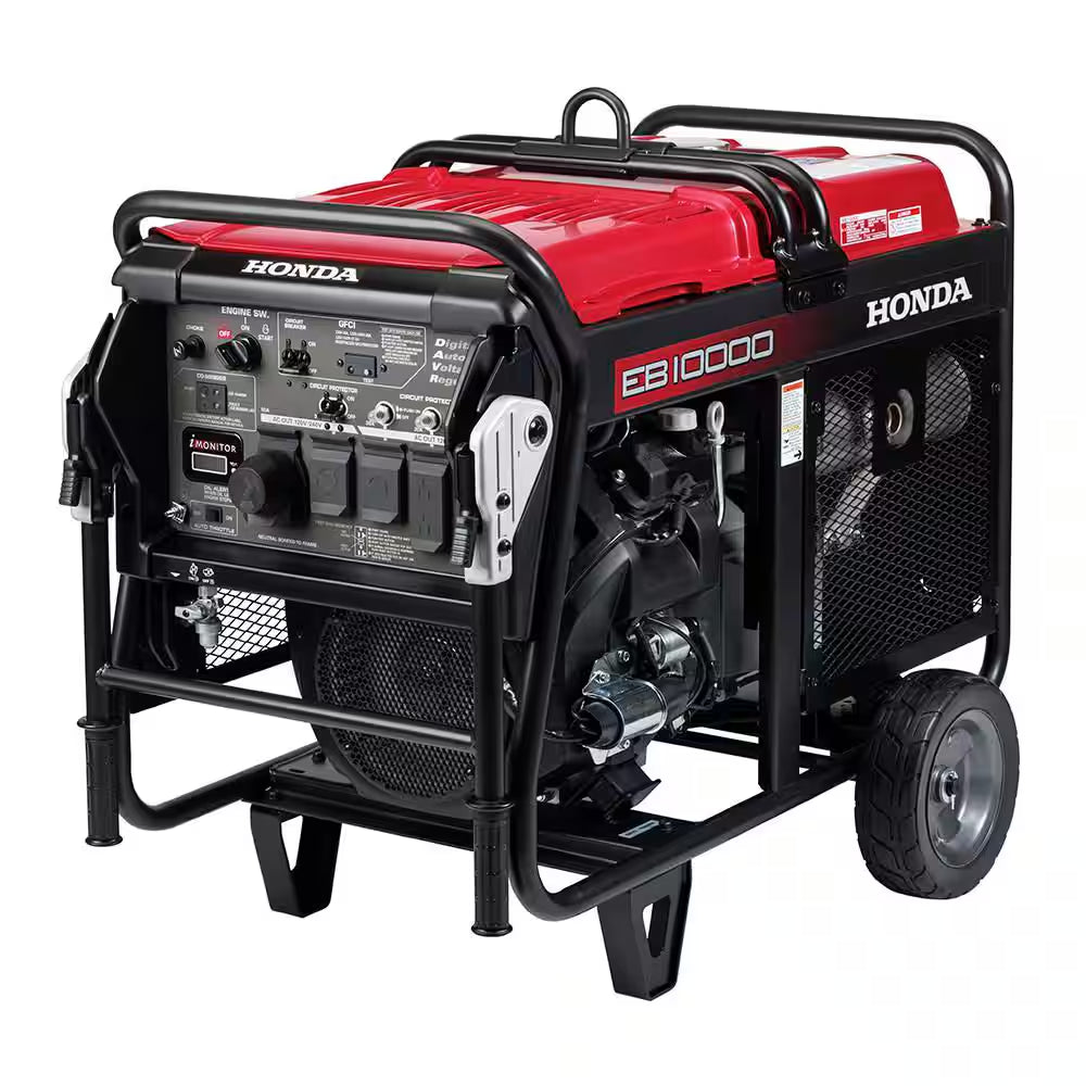 10,000/9,000-Watt Electric/Manual Start Gasoline Powered Industrial Portable Generator with CO-MINDER for Jobsite & Home