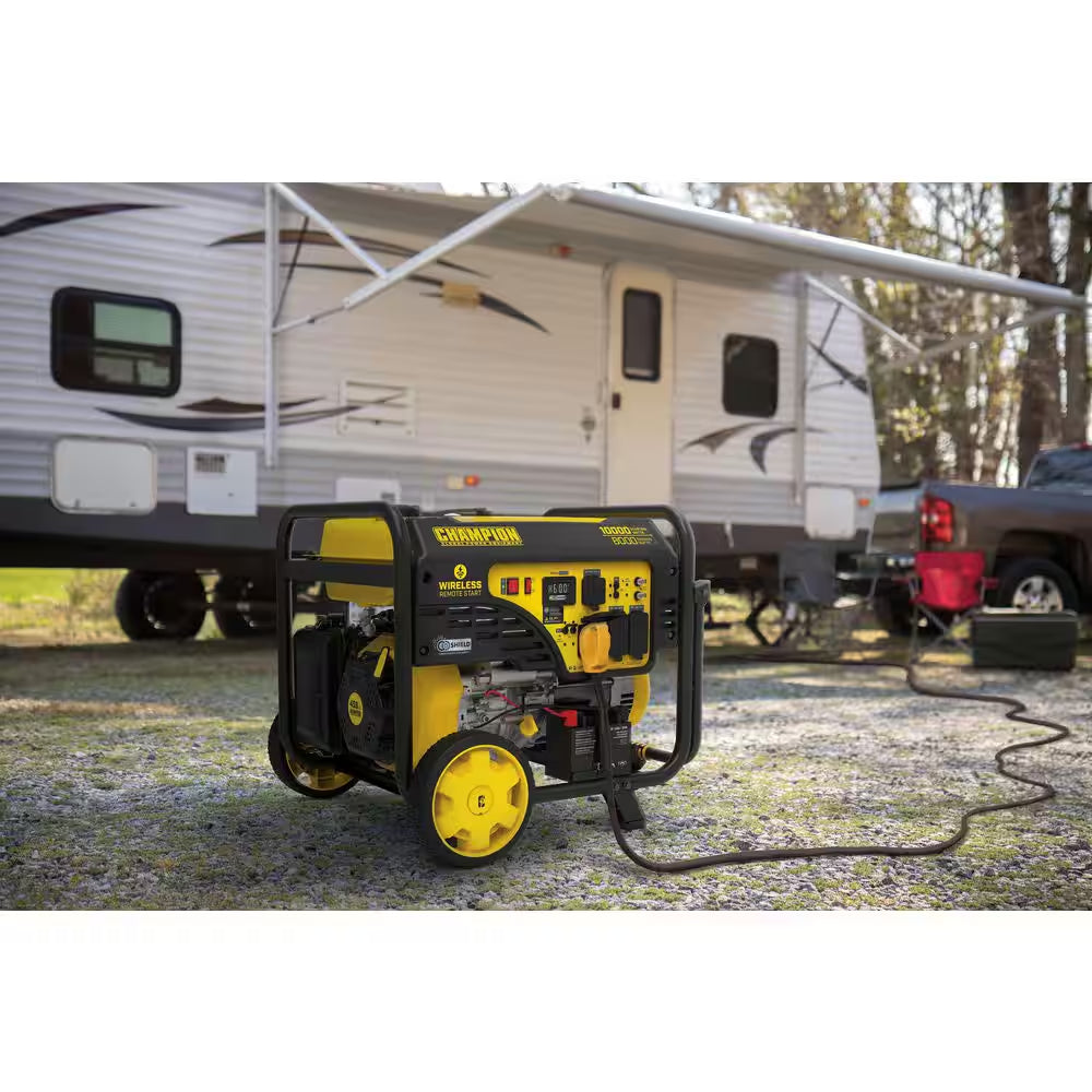 10,000/8000-Watt Wireless Remote Start Portable Generator with Free 3-Year Warranty for Home Backup and Storm Prep