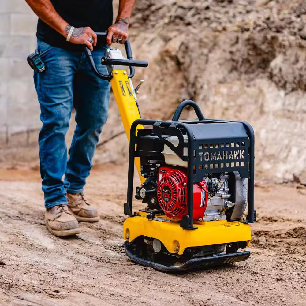 5.5HP Honda Reverse Vibratory Plate Compactor Tamper Gravel Soil Compaction