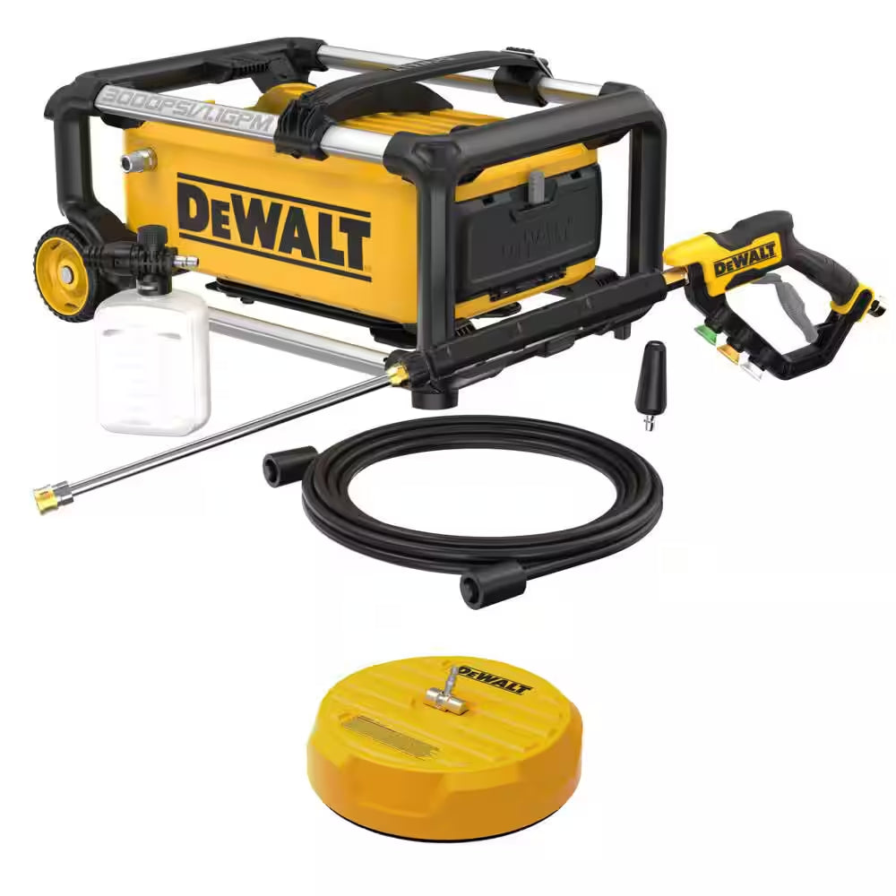 3000 PSI 1.1 GPM 15 Amp Cold Water Electric Pressure Washer with Internal Equipment Storage W/15 In. Surface Cleaner