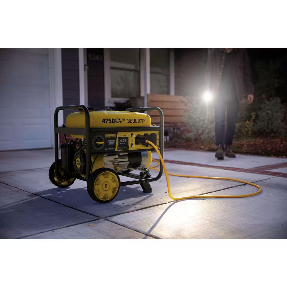 4750/3800-Watt Gas Portable Generator with Free 3-Year Warranty for RV and Home (CARB Compliant)
