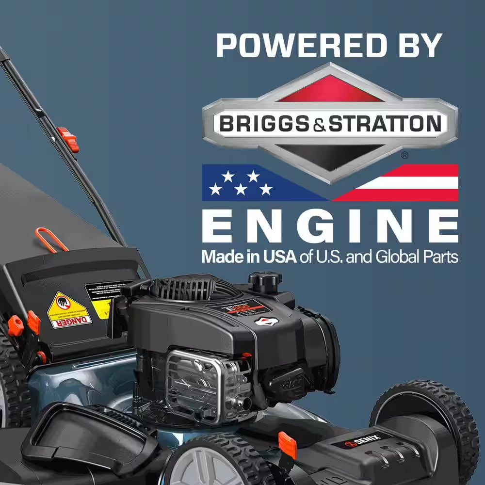 21 In. 140Cc 4-Cycle Briggs and Stratton Gas Self-Propelled Lawn Mower with 3-In-1 Bagging, Mulching, Side Discharge