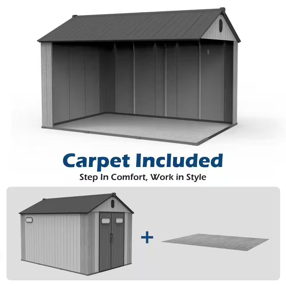 8 Ft. X 10 Ft. Resin Outdoor Storage Shed