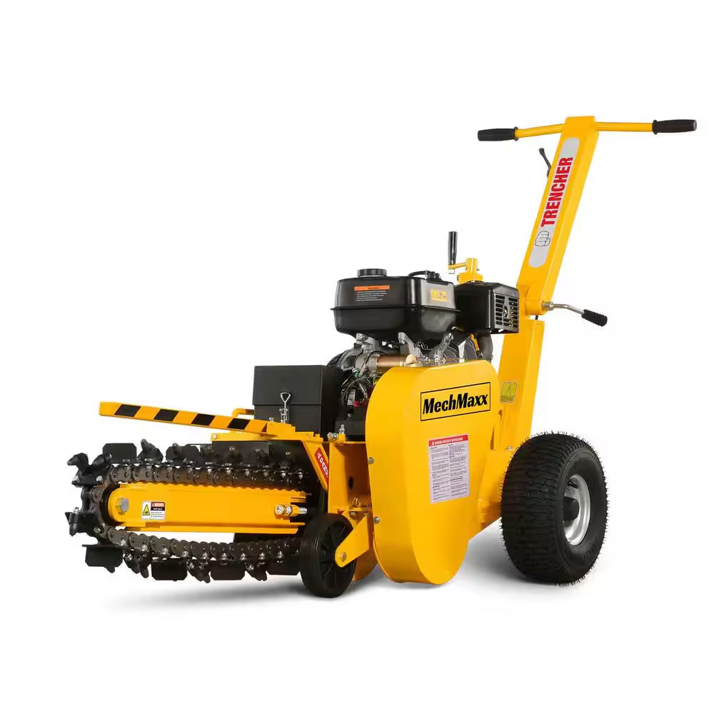 24 In. 15 HP 420 Cc Gas Powered Trencher with DUCAR Engine and Electric Start