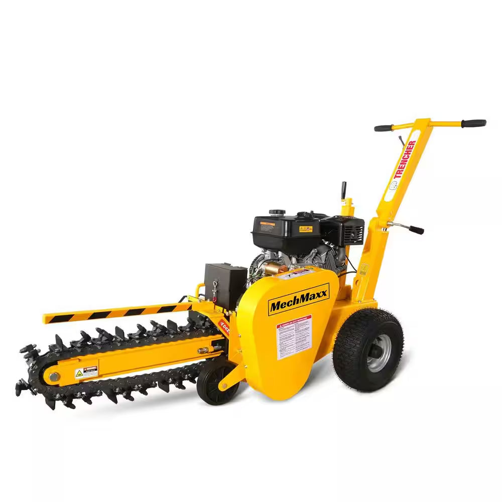 24 In. 15 HP 420 Cc Gas Powered Trencher with DUCAR Engine and Electric Start